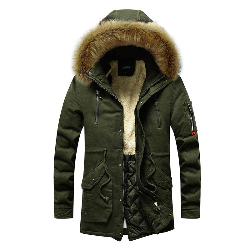 Herren Übergangsjacke mit isolierendem Innenfutter und abnehmbarer Kapuze R&B