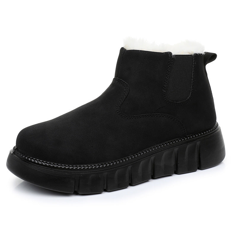 Damen Warme und stilvolle Stiefeletten mit rutschfester Sohle R&B