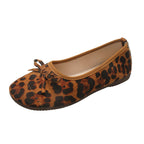 Damen Ballerina-Schuhe mit zierlichem Schleifenakzent und eleganter Oberfläche R&B