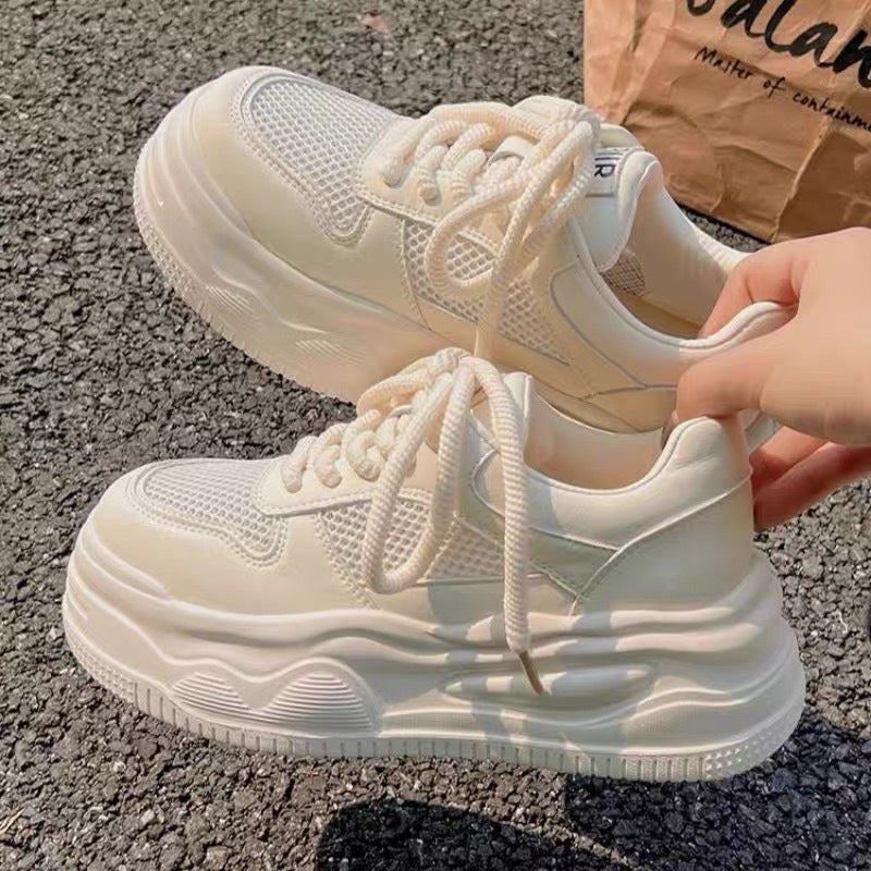 Damen Trendige Plateau-Sneaker mit atmungsaktivem Obermaterial R&B