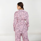 Damen modisches Blazer-Set mit floralen Akzenten R&B