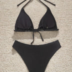 Damen Triangel-Bikini mit eleganter Schnittführung und verstellbaren Trägern R&B