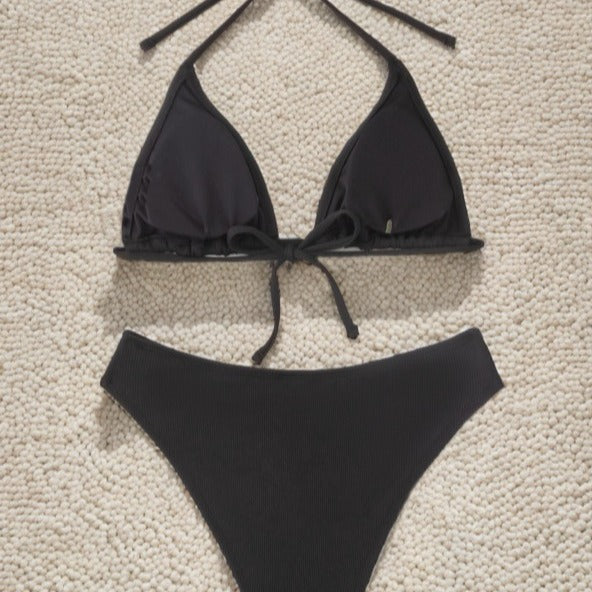 Damen Triangel-Bikini mit eleganter Schnittführung und verstellbaren Trägern R&B