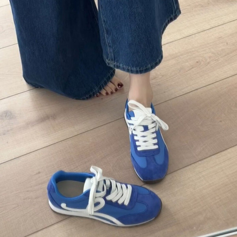 Damen sportliche Sneakers mit atmungsaktiver Mesh-Oberfläche und dämpfender Sohle R&B