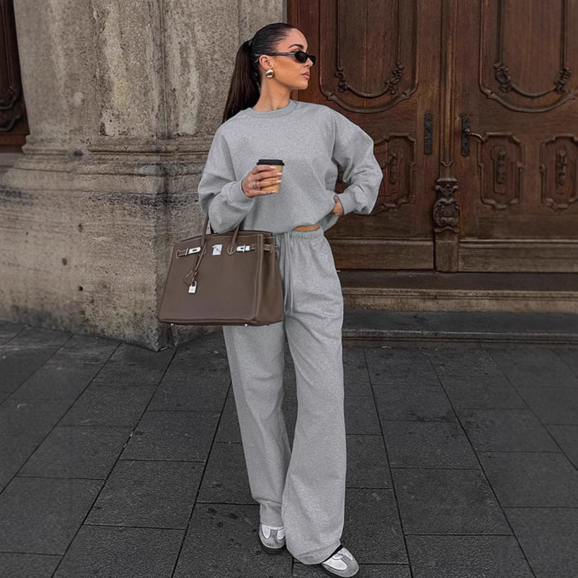 Damen Bequemer Sportanzug mit weitem Schnitt und modischen Details R&B