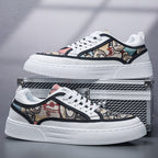 Damen Sneakers mit grafischem Muster und bequemer Sohle R&B