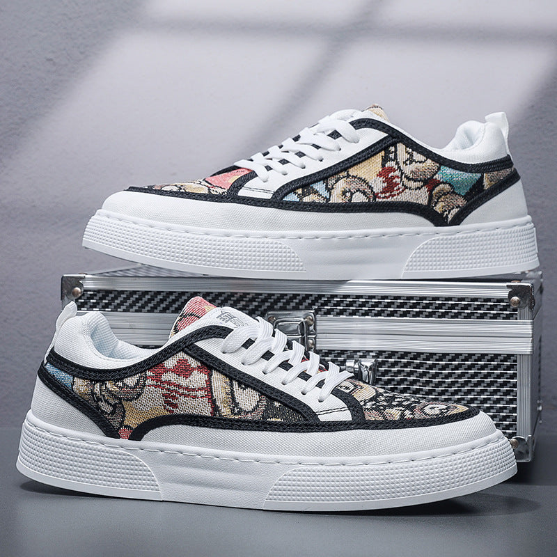 Damen Sneakers mit grafischem Muster und bequemer Sohle R&B