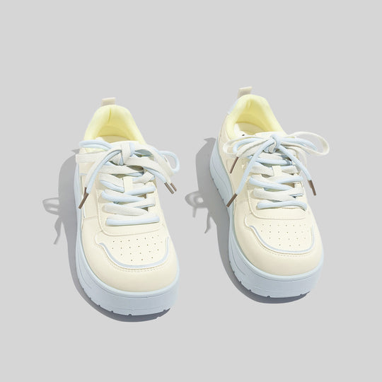 Damen Plattform Sneakers mit atmungsaktiver Oberfläche und gepolsterter Dämpfung R&B