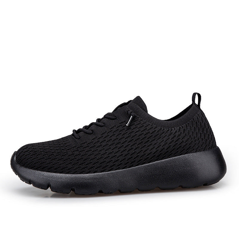 Damen Sportliche Freizeitsneakers mit elastischer Mesh-Oberfläche