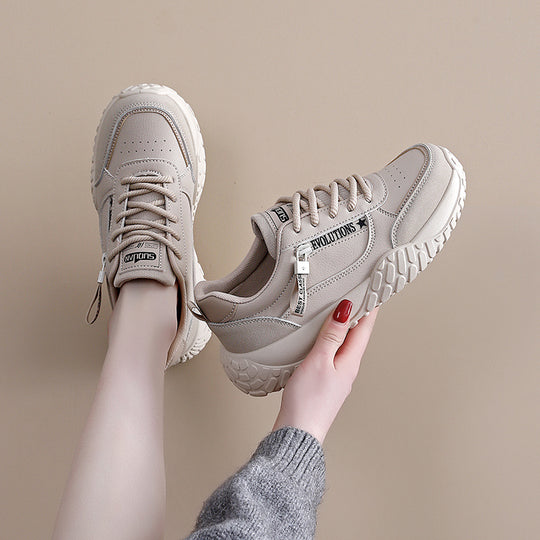 Damen Sportliche Sneakers mit robuster Profilsohle und atmungsaktiver Struktur R&B