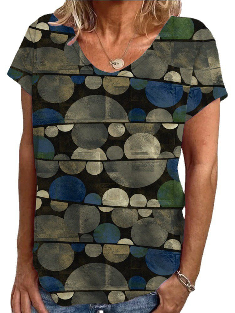 Damen Lockere Bluse mit buntem Paisleymuster R&B