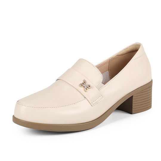 Damen Elegante und komfortable Mokassins mit modischem Schmuckdetail R&B
