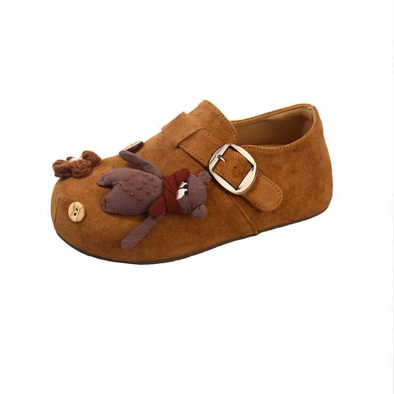 Damen Plüschige Clogs mit verspieltem Tierdesign R&B