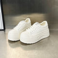 Damen Plateau-Sneaker mit verstärkter Laufsohle und atmungsaktivem Obermaterial R&B