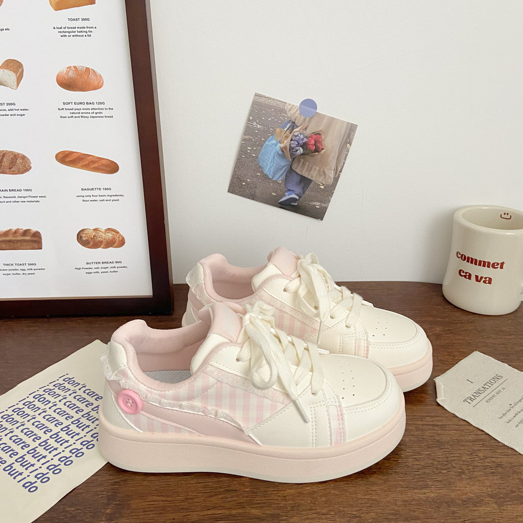 Damen Sneakers mit kariertem Design und komfortabler Dämpfung R&B