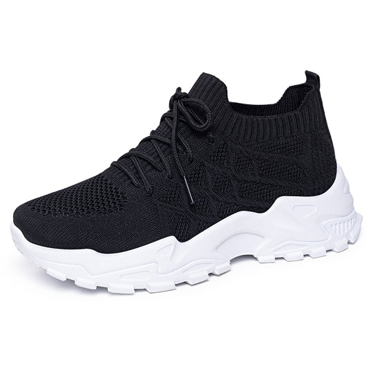 Damen Sportliche Strick-Sneaker mit rutschfester Laufsohle R&B