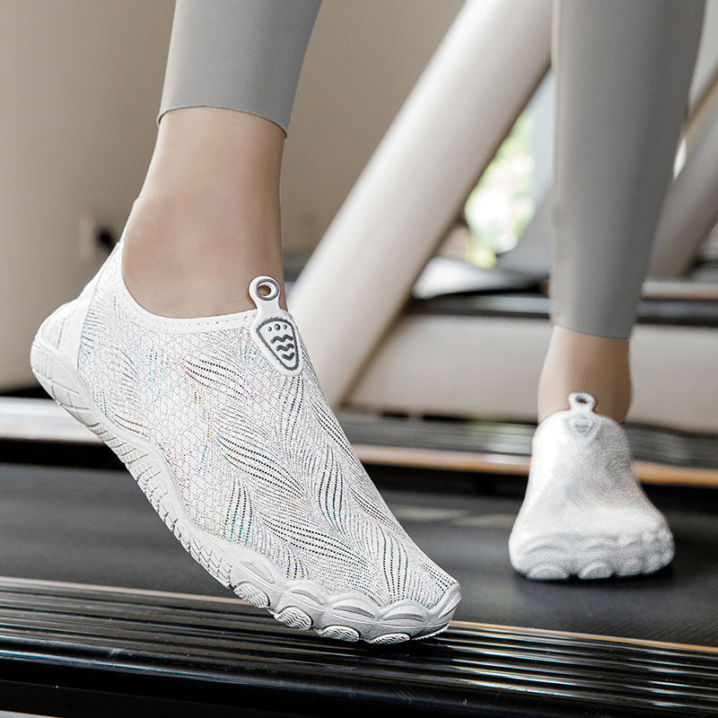 Damen Aqua-Schuhe mit flexiblem Schnellschnürsystem und rutschfestem Profil