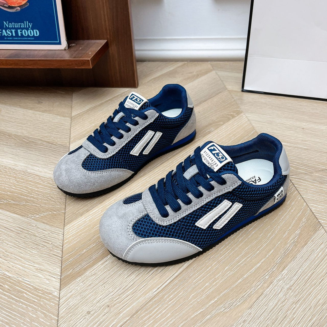 Damen Freizeit Sneakers mit atmungsaktiver Oberflächenstruktur und robustem Laufsohlenprofil R&B