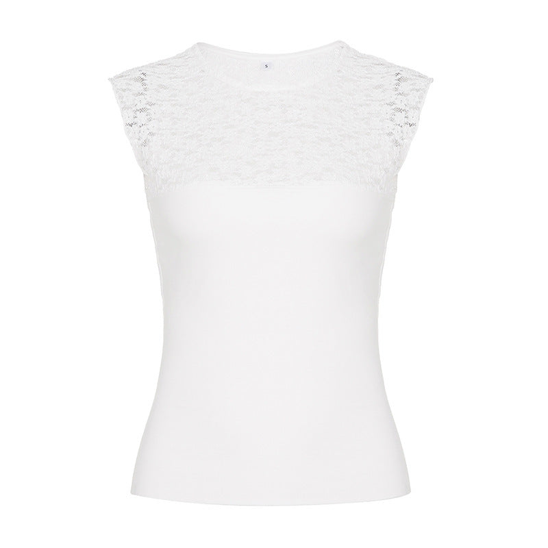 Damen Spitzen-Cami-Top mit stilvollem Design und feinen Akzenten R&B