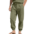 Damen lockere Freizeit-Hose mit elastischem Bund und verstellbarem Kordelzug R&B
