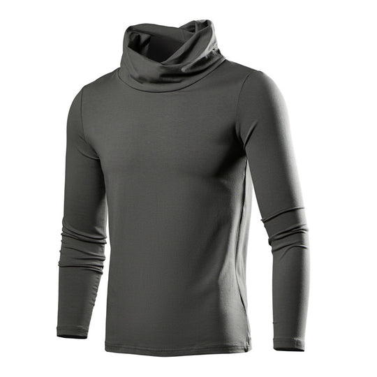 Herren elegantes Langarmshirt mit modischem Kragen R&B