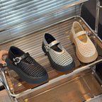 Damen Bequeme Clogs mit atmungsaktivem Netzdesign und verstellbarem Riemen R&B