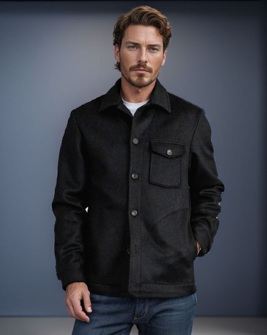 Herren Wolljacke im stilvollen Vintage-Look R&B