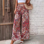Damen Weite Trendhose im Paisleymuster R&B