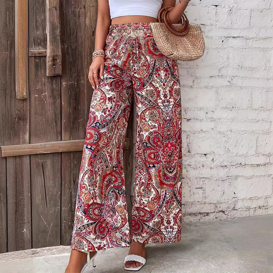 Damen Weite Trendhose im Paisleymuster R&B
