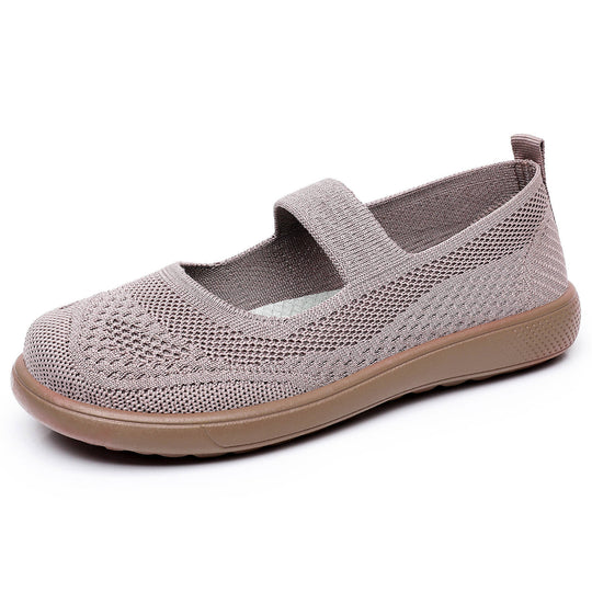 Damen Bequeme Slipper mit elastischem Riemen und atmungsaktivem Obermaterial R&B
