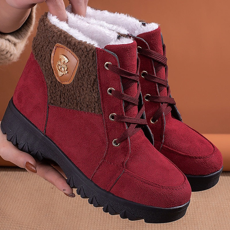 Damen Winterstiefel mit weichem Innenfutter und modischem Fleecefutter R&B