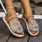 Damen Komfortable und elegante Sandalen mit modischer Schleifen-Applikation R&B