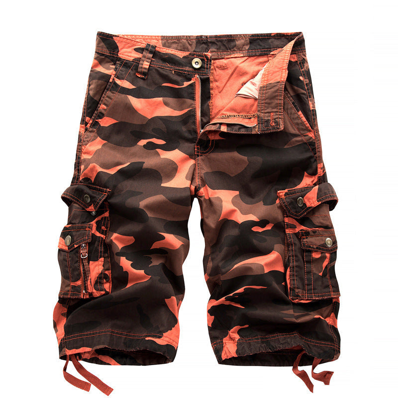 Herren taktische Cargoshorts mit multifunktionalen Taschen und verstellbarem Kordelzug
