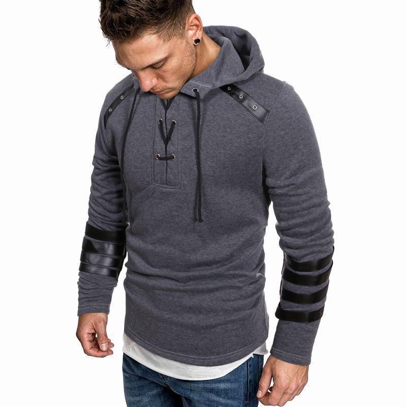 Herren lässiger Hoodie mit akzenten R&B