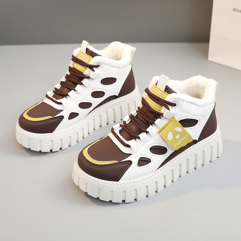 Damen High-Top Sneaker mit bequemer Fütterung und sportlichem Design R&B