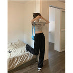 Damen bequeme Freizeithose mit modischen Cut-Out-Details