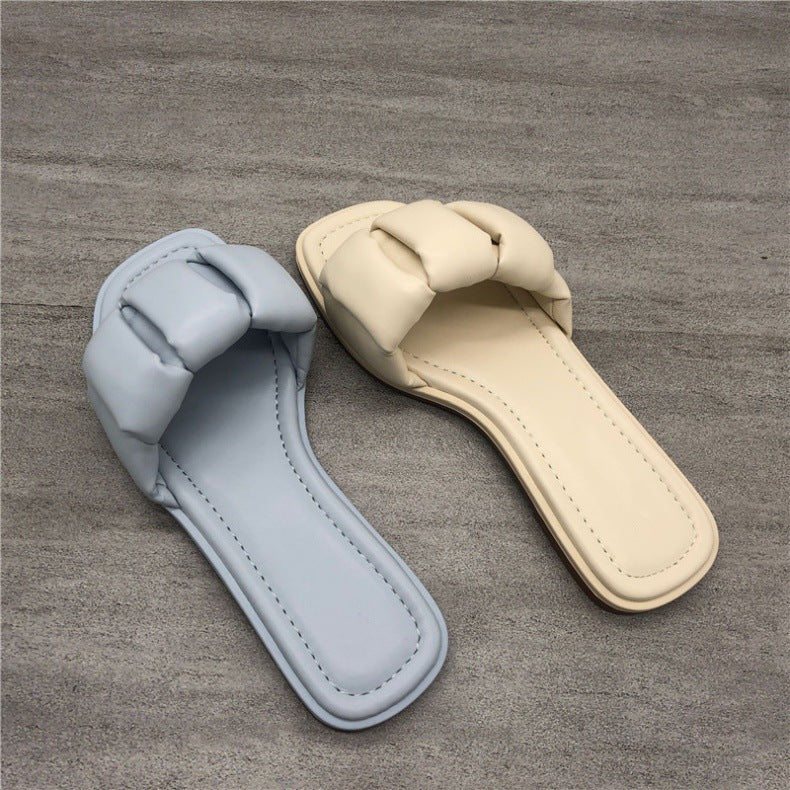 Damen Bequeme Slides mit dekorativem Knotenverschluss R&B