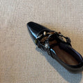 Damen elegante Slingback-Pumps mit modischem Schmuckdetail