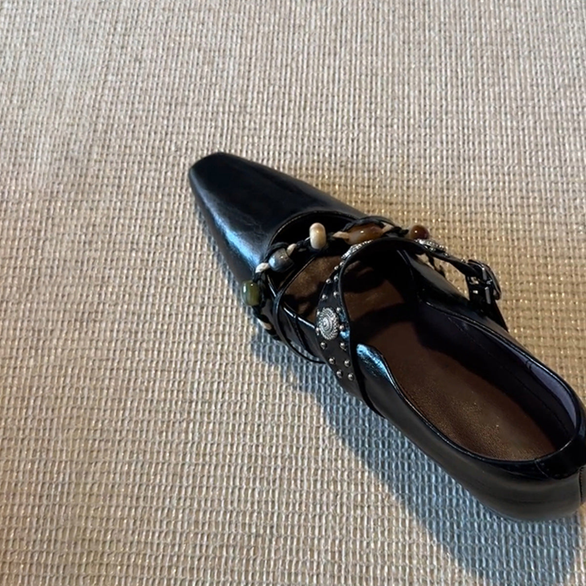 Damen elegante Slingback-Pumps mit modischem Schmuckdetail