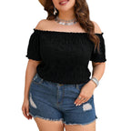 Damen Off-Shoulder Bluse R&B