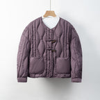 Damen Steppjacke mit praktischem Knopfverschluss und gemütlichen Taschen R&B