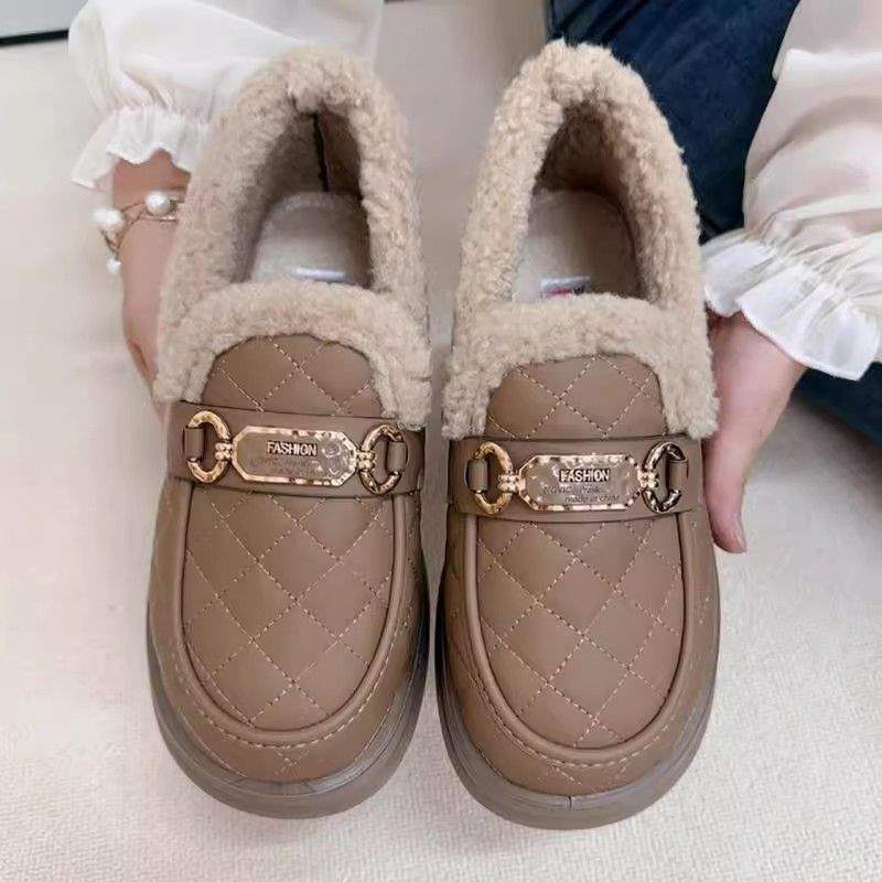 Damen Komfortable Warmfutter Slipper mit luxuriösem Design R&B