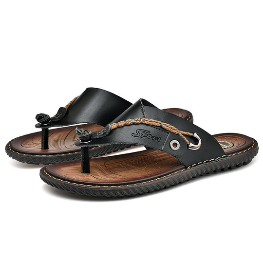 Herren Sportliche und strapazierfähige Zehentrenner-Sandalen mit rutschfester Sohle R&B