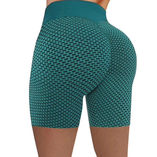 Damen sportliche Kompressionsshorts mit hohem Bund und atmungsaktivem Material R&B