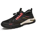 Damen Atmungsaktive Sportliche Sneaker mit Schnellverschluss R&B