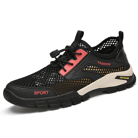 Damen Atmungsaktive Sportliche Sneaker mit Schnellverschluss R&B
