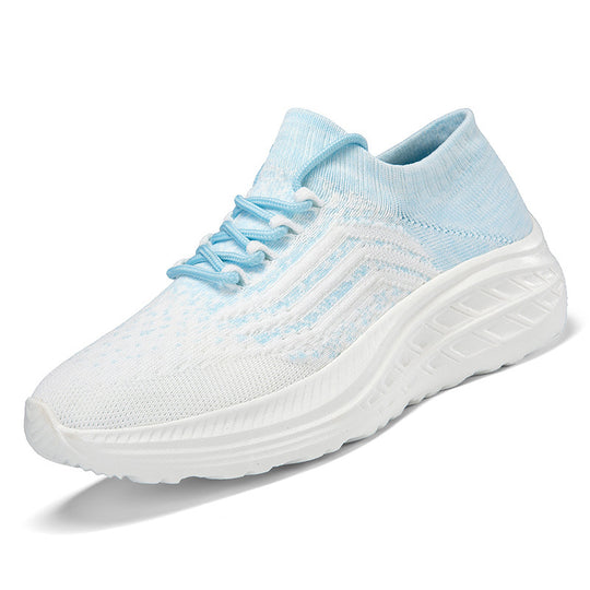 Damen Sportliche Laufschuhe mit atmungsaktivem Strick-Obermaterial und flexibler Sohle R&B