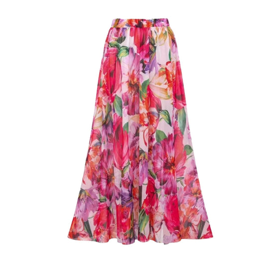Damen eleganter Badeanzug mit floralem Wickelrock R&B