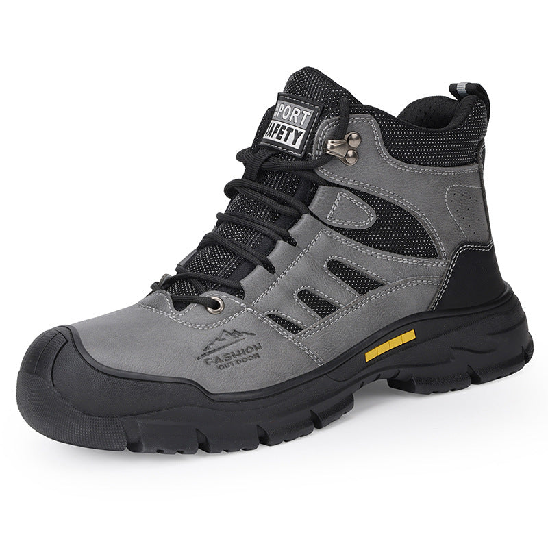 Herren Sicherheits-Hiking-Schuhe mit dämpfender Sohle und verstärktem Knöchel R&B
