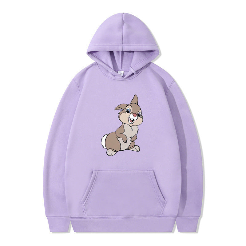 Damen Kapuzenpullover mit niedlichem Hasen-Design und bequemen Kängurutaschen R&B